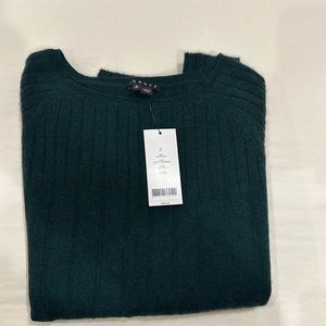 Theory Jillian BL cashmere sweater Hunter green